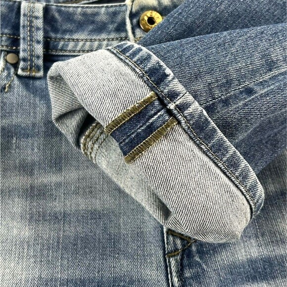 DIESEL THAVAR Denim Blue WASH 0848C Slim Skinny Jeans Mens Size 33x34 Distressed - Picture 14 of 14